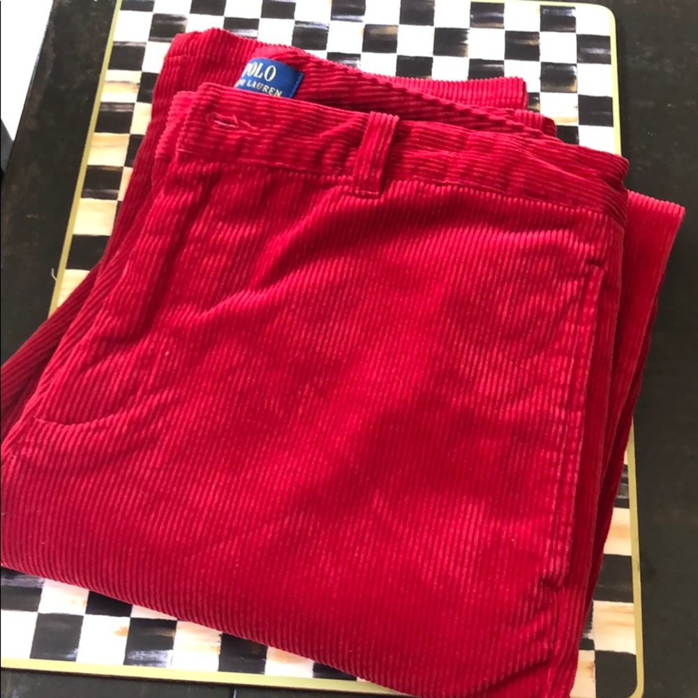Polo red cords
